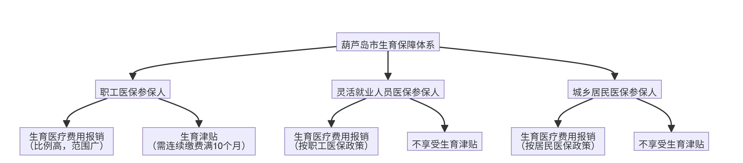 三大参保人群权益对比